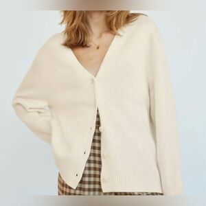 Wilfred Cream Cardigan Sweater
